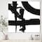 Designart - Black & White Crossing Paths I - Modern & Contemporary Gallery-wrapped Canvas